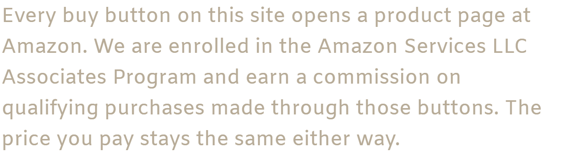 A note on how this site pays for itself