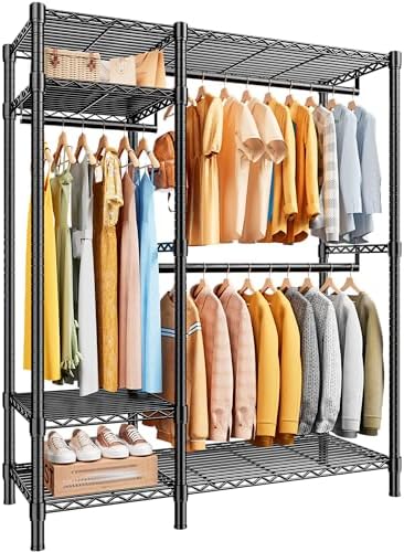 Clothes rack — 780 lbs — black