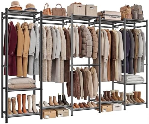 Freestanding closet system — 1200 lbs — black