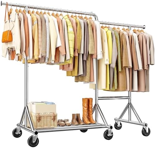 L-shaped garment rack — 500 lbs
