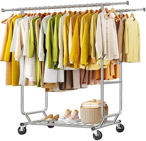 Rolling clothes rack — 620 lbs