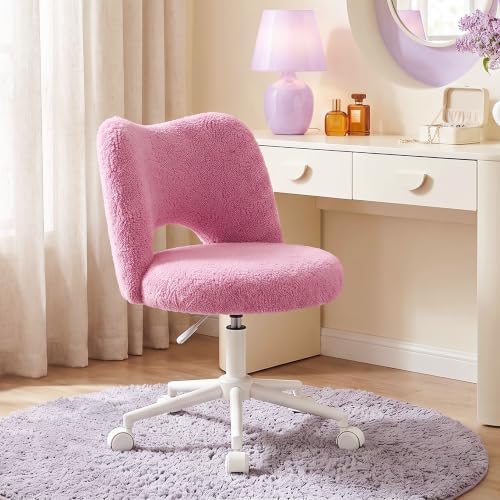 Vanity chair — on casters, 300 lbs — purple